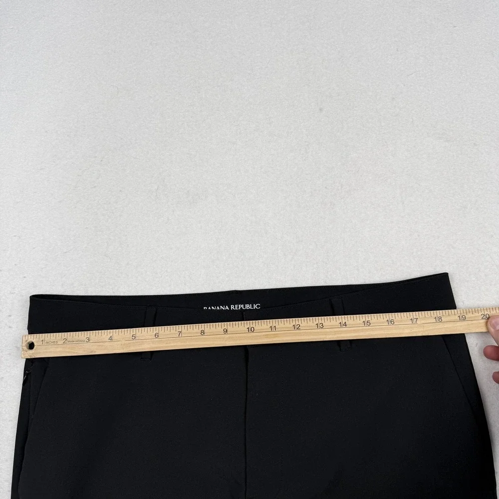 Banana Republic Pants Mens 36x32 Black Dress Chino Straight Leg Polyester